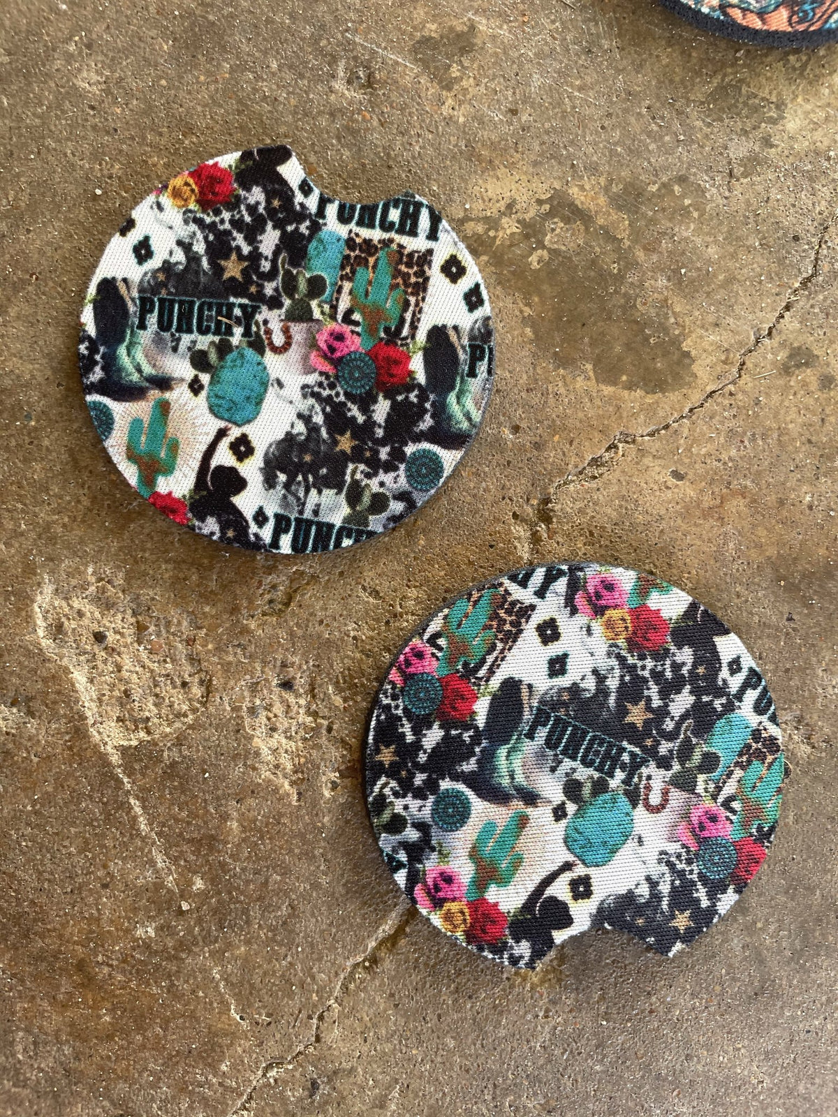 Western Neoprene Car Coaster