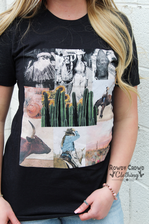 Cowboy Collage Tee