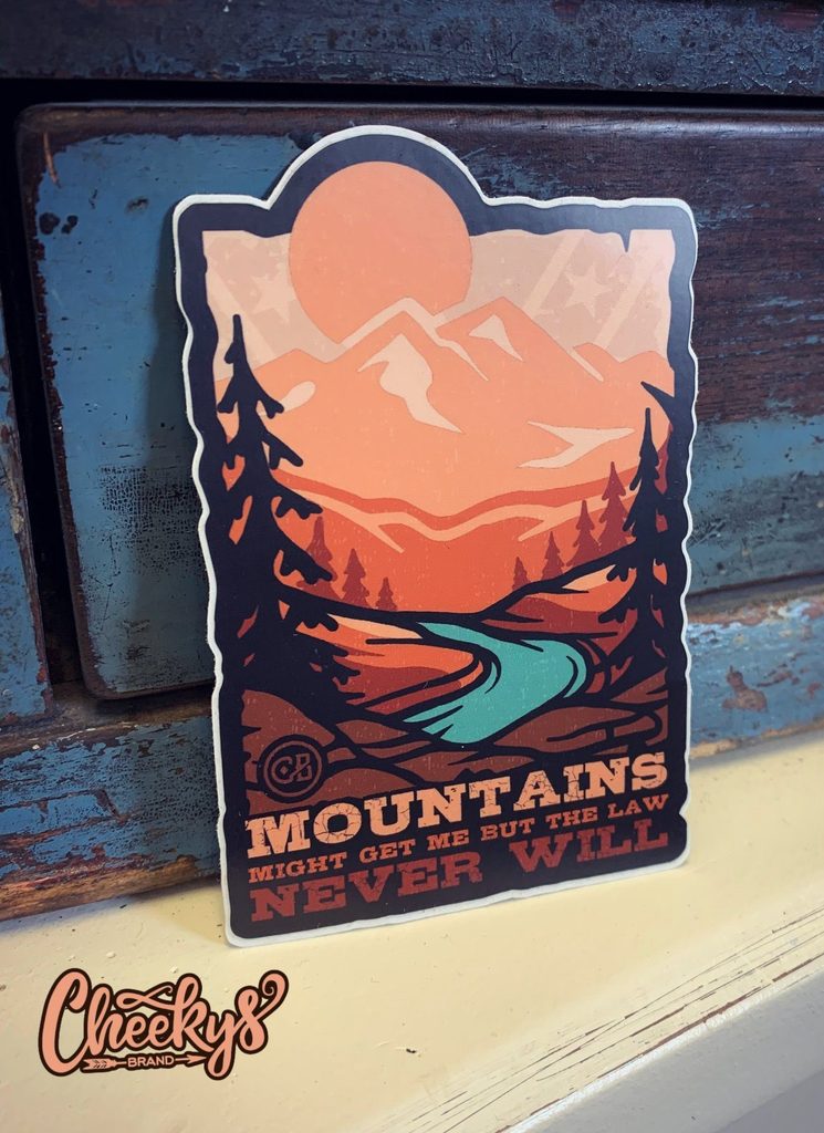Mountains Might Get Me Decal