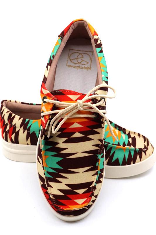 Aztec Casual Tie Shoes