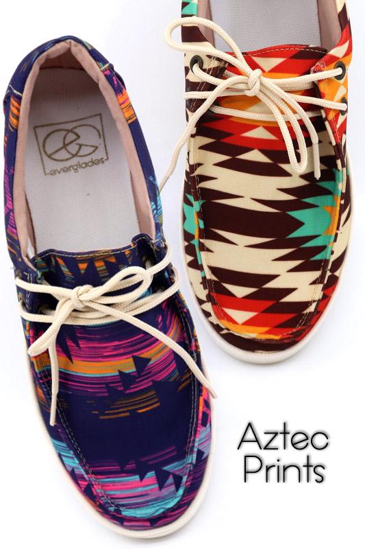 Aztec Casual Tie Shoes
