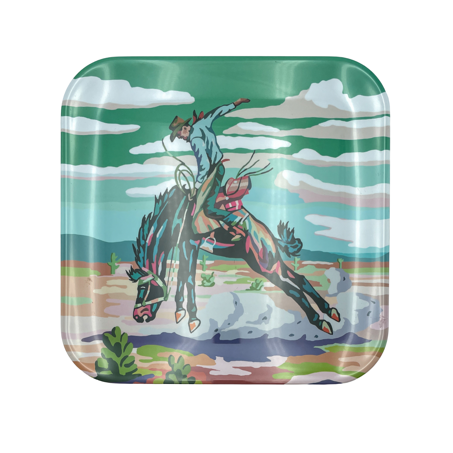 The Cowboy Melamine Platter