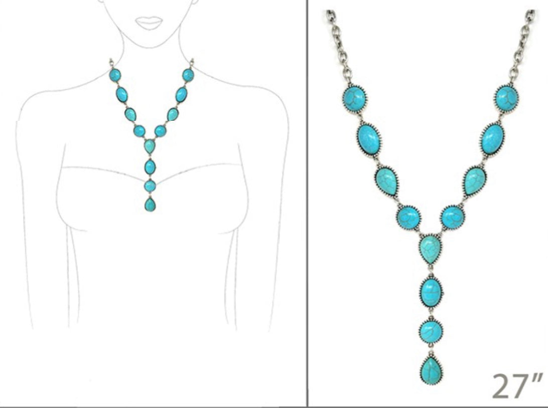 Turquoise Bib Necklace