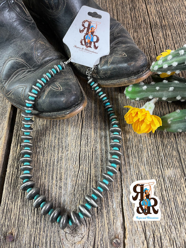 Western w/Navajo Pearl Necklace