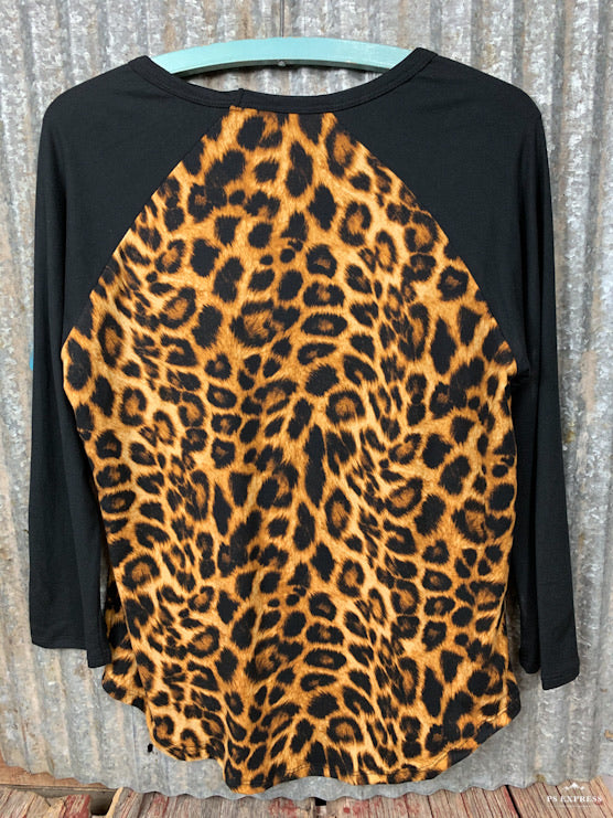 Leopard Baseball Shirt