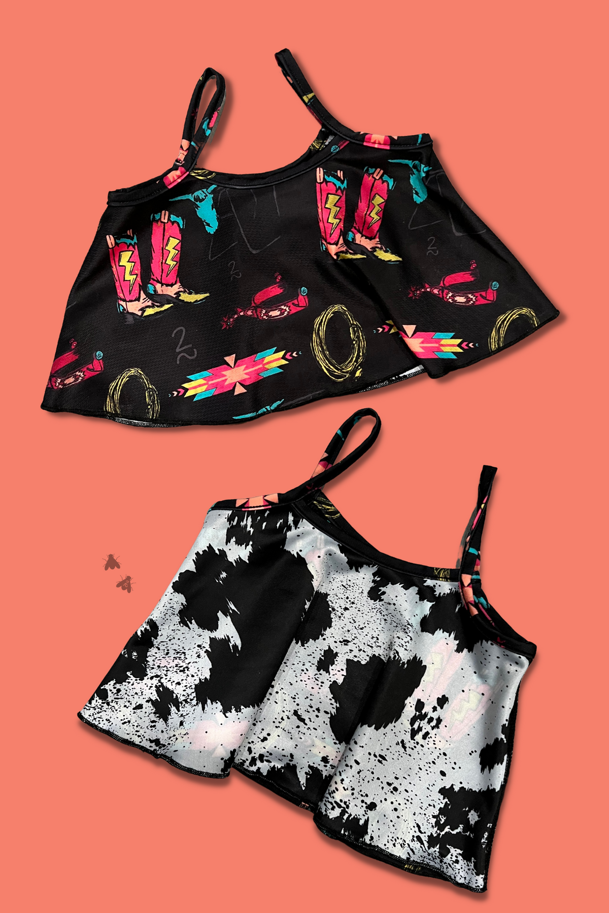 Kids Rope The Neon Lights Swim Top