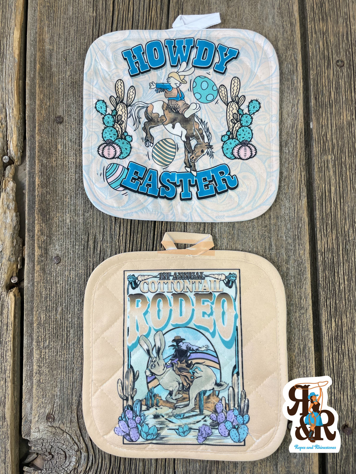 Easter Western Hot Pad Holder