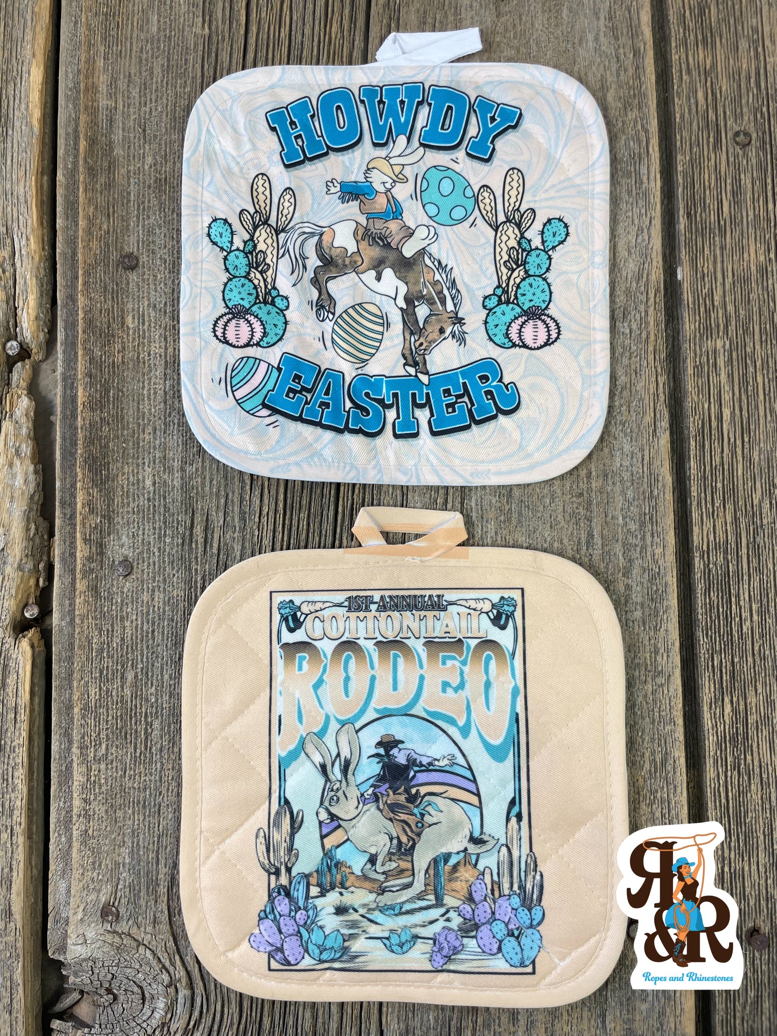 Easter Western Hot Pad Holder