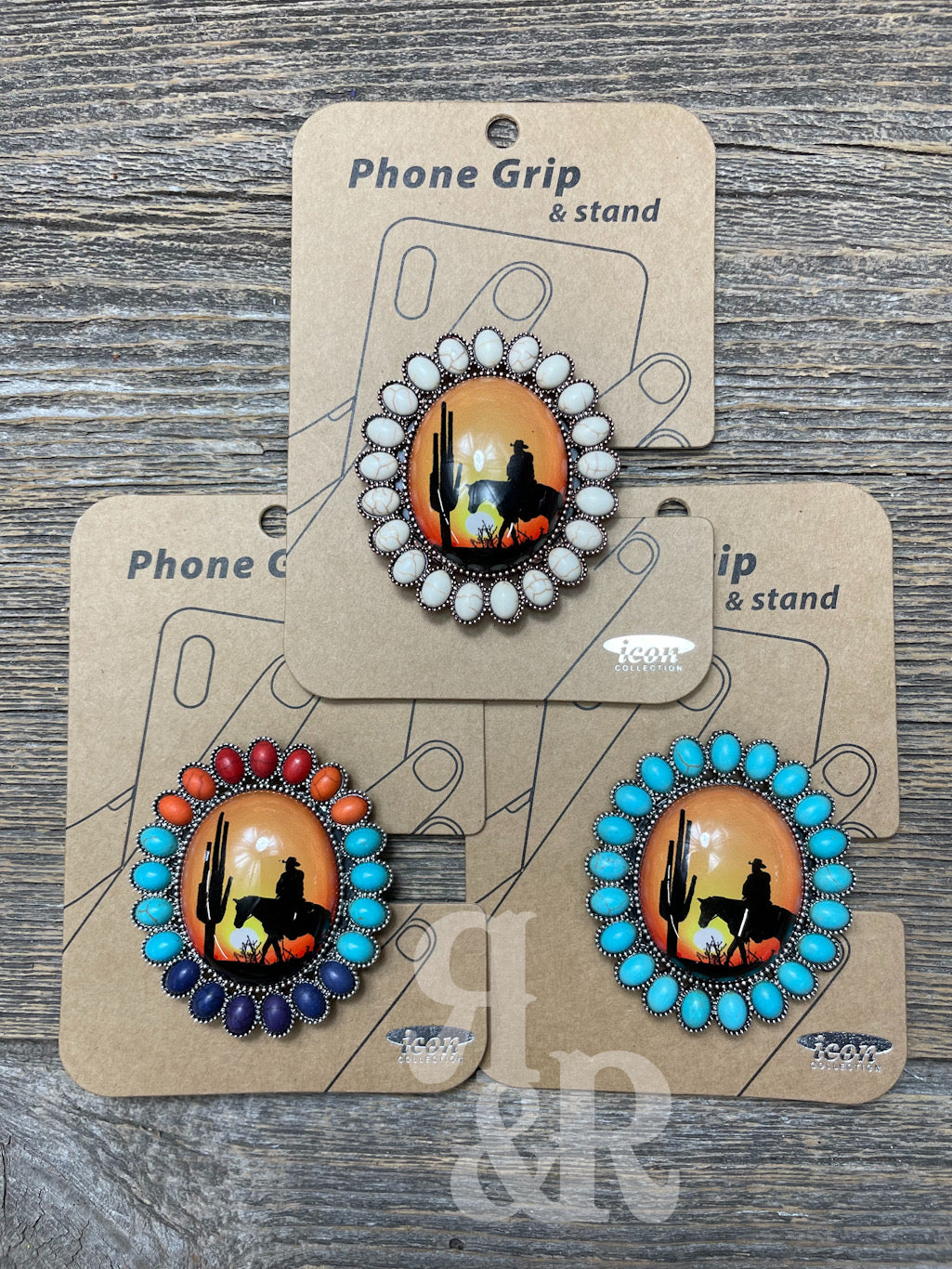 Cowboy Sunset Phone Grip