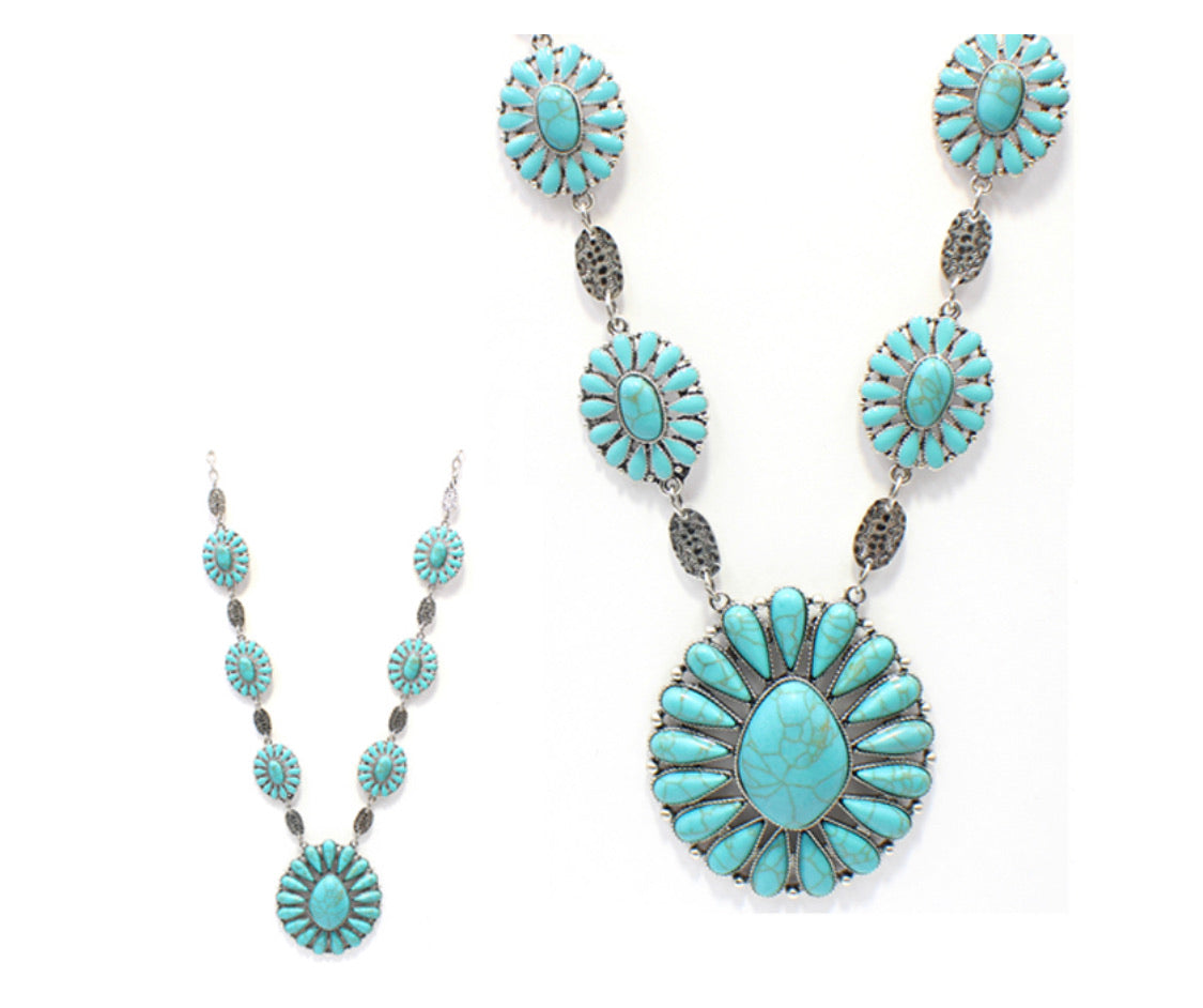 Stone City Concho Necklace