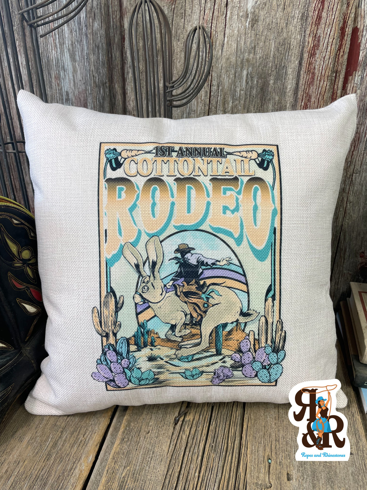 Easter Western Pillow Cover