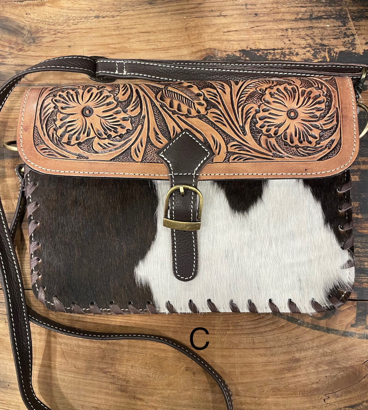 Hand Tooled Crossbody