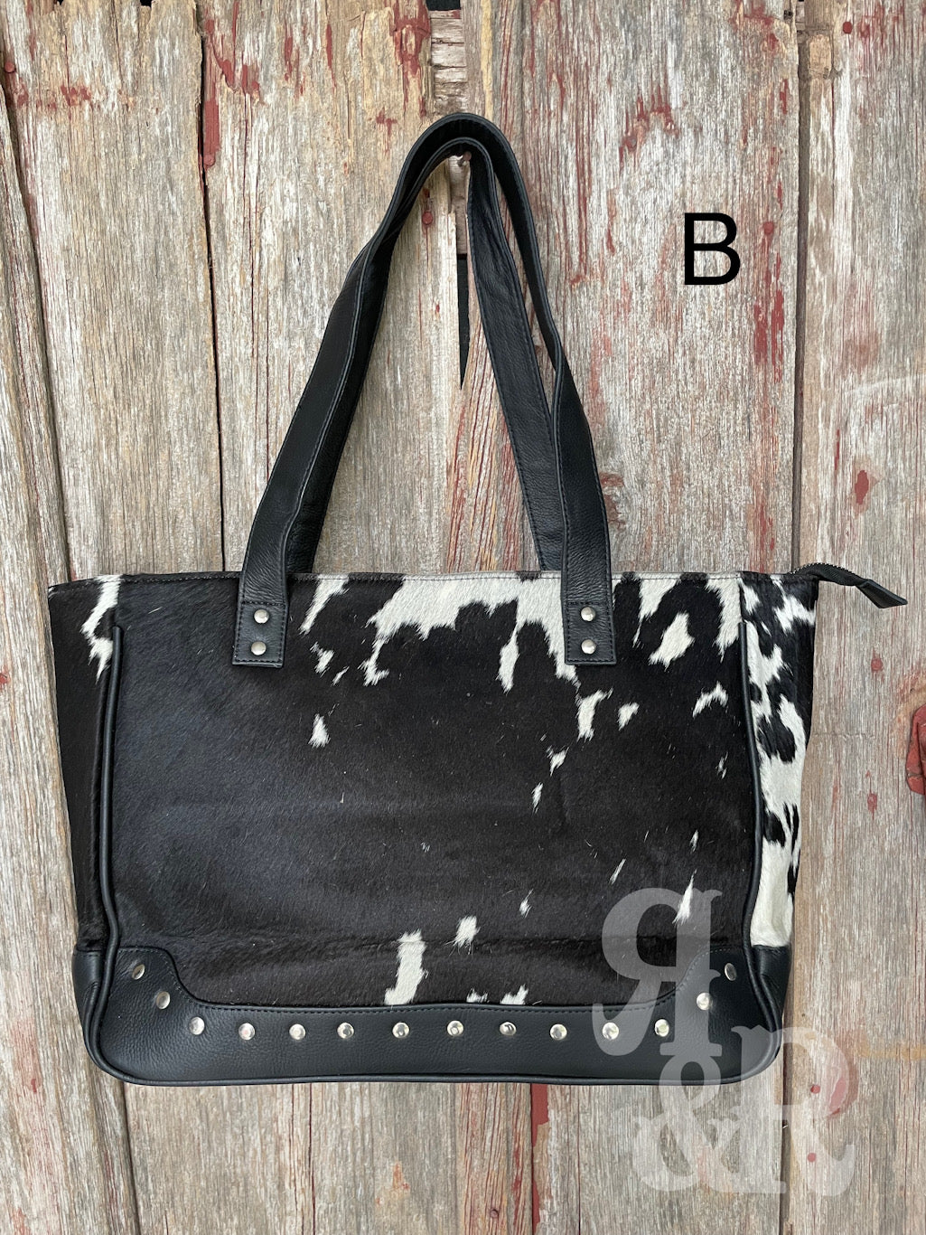 Cowhide Calamity Tote Bag