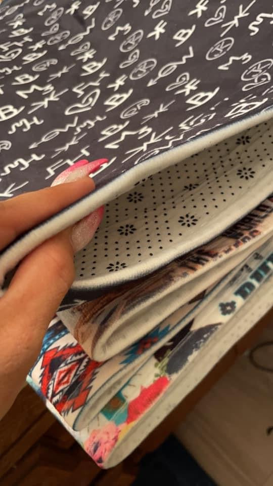 Western Print Shower Curtain or Bath Mat