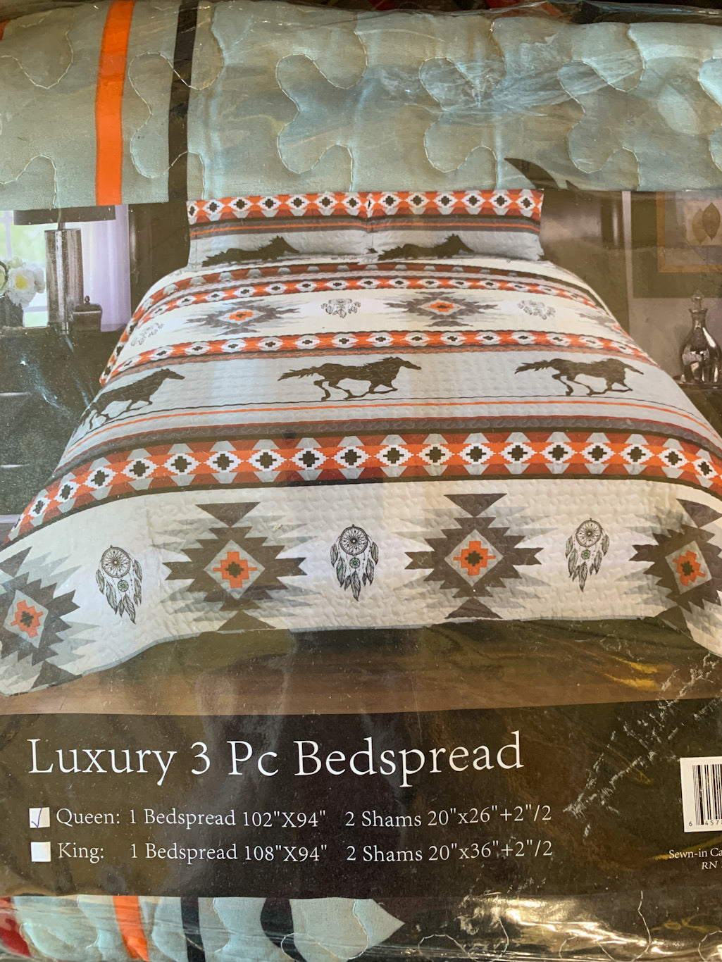 Aztec & Dreamcatcher Horse Quilt Set