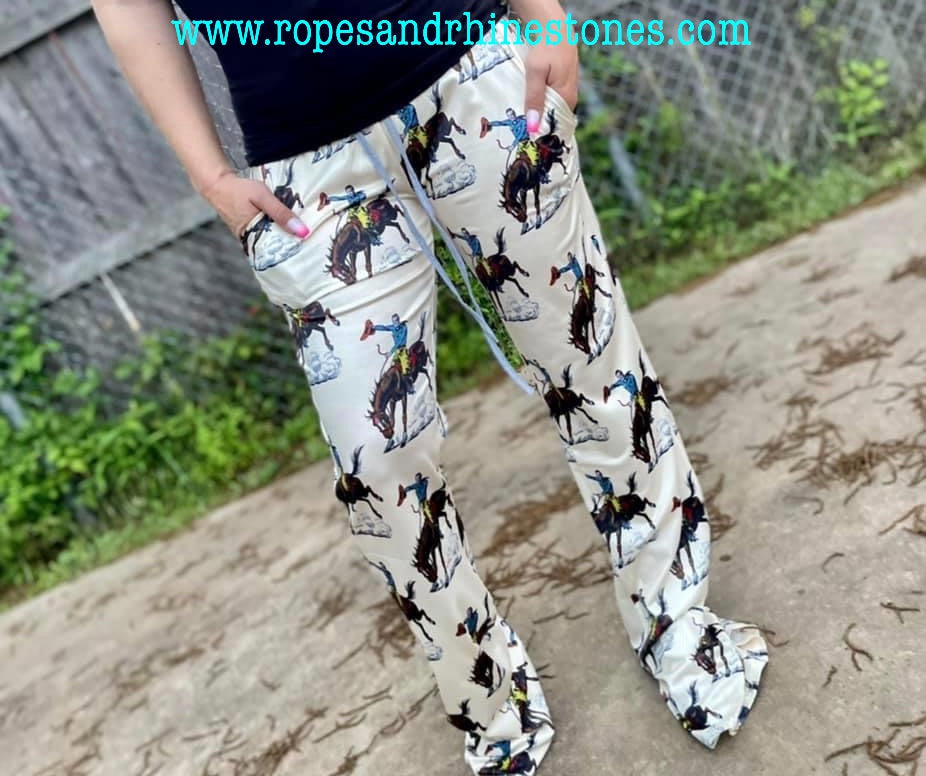 Vintage Bucking Bronc Lounge Pants