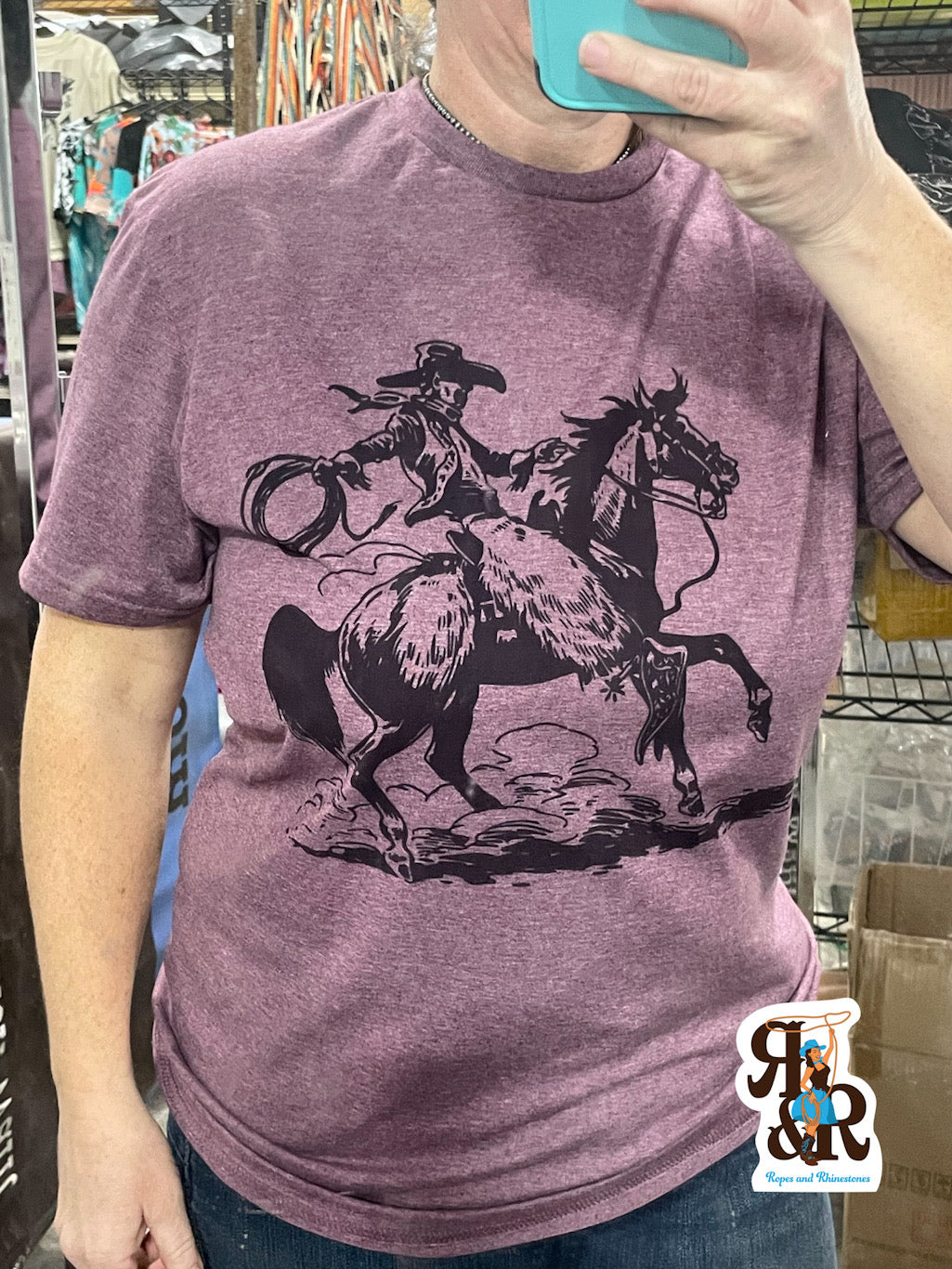 Cowboy Wearing Woolies Tee