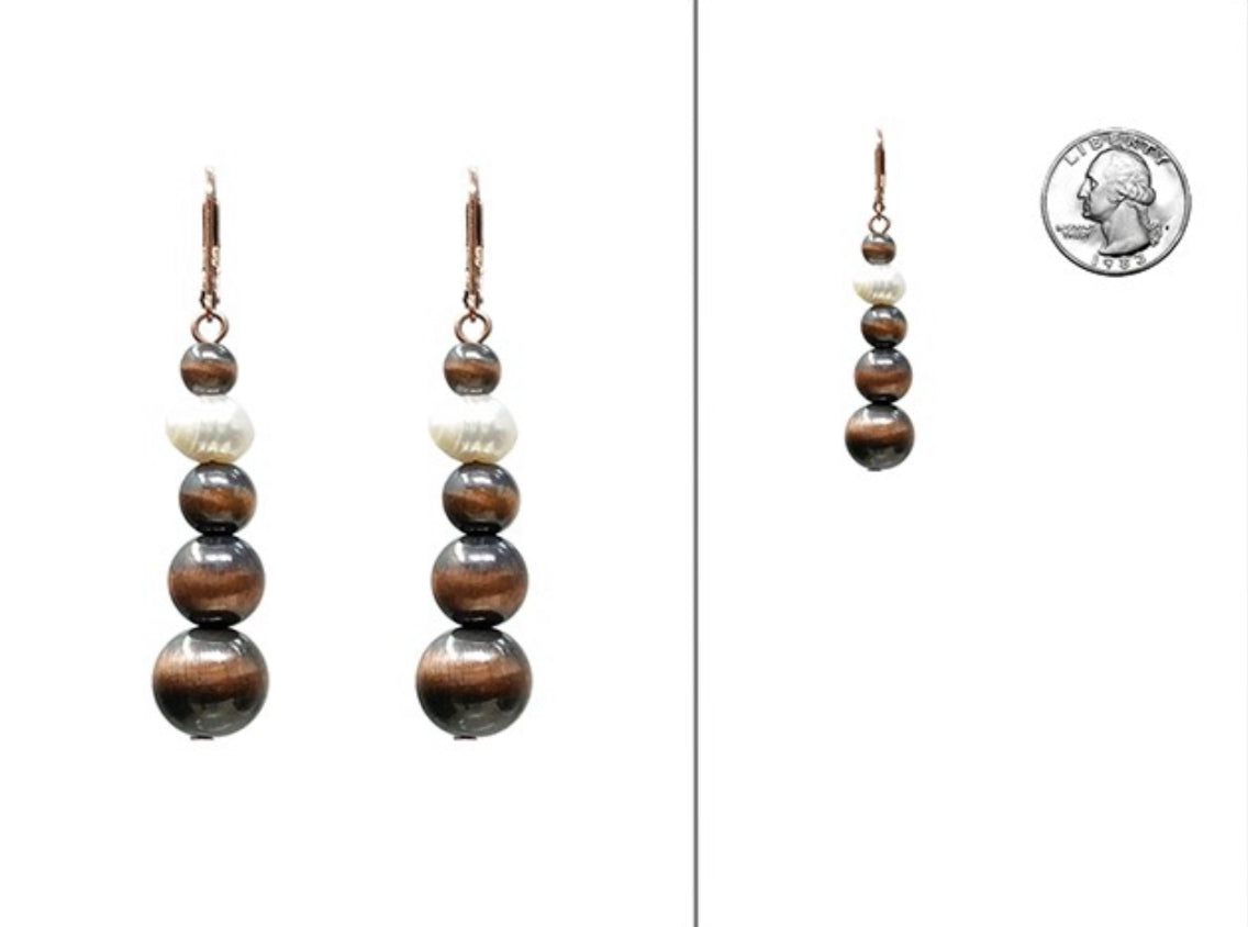 Western Pearl &amp; Pearl Earrings