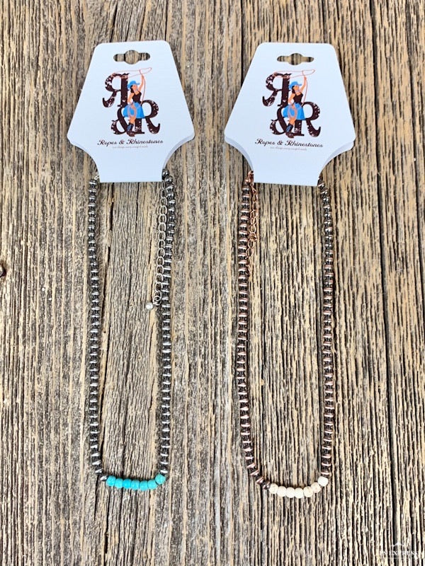 Navajo Pearl & Stone Choker