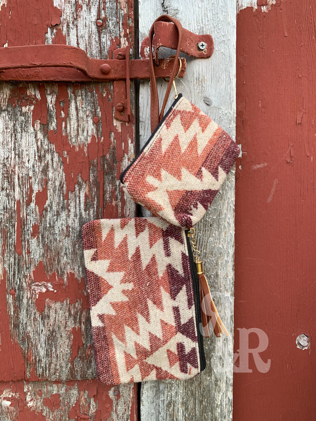 Red Aztec Blanket Purses