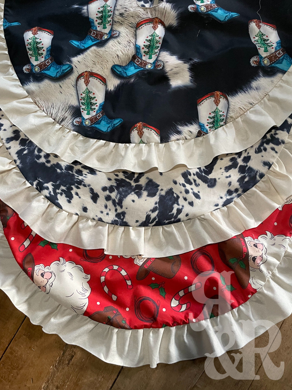 Western Print Christmas Tree Ornament