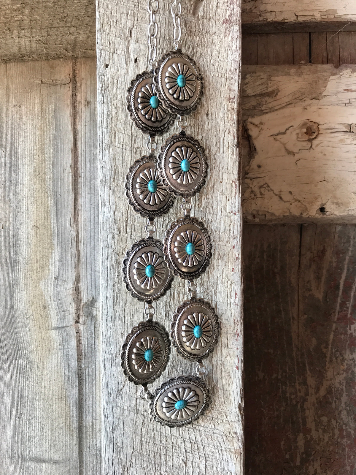 Concho Cowgirl Necklace Set - Ropes and Rhinestones