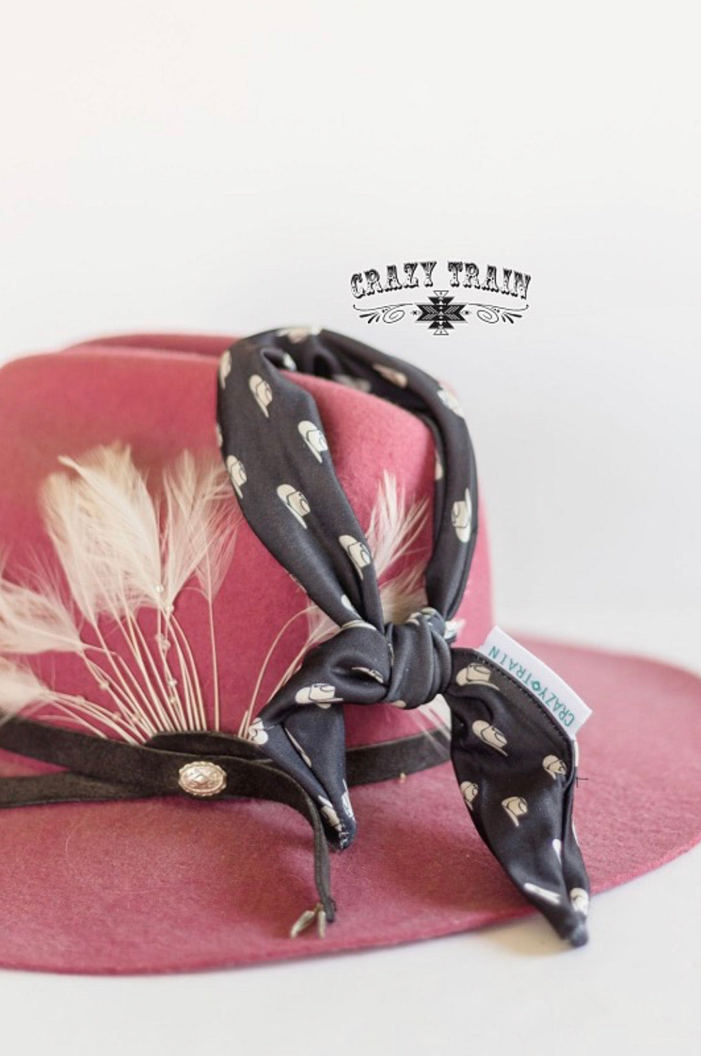 Ten Gallon Cowboy Hat Tie Headband