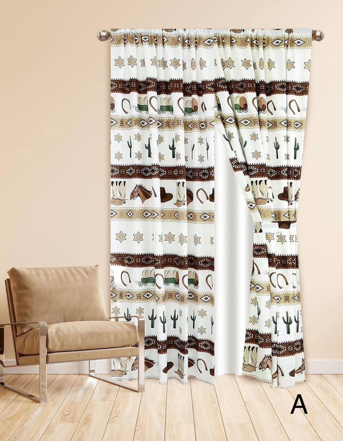 Western Print Curtains