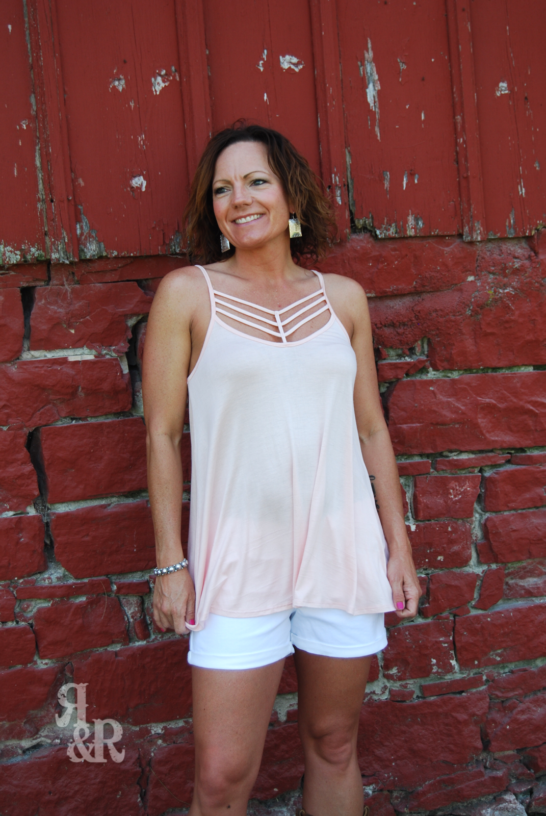 Lattice Front Tank Top