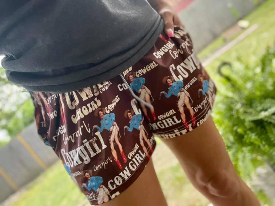 Cowgirl Pin Up Shorts