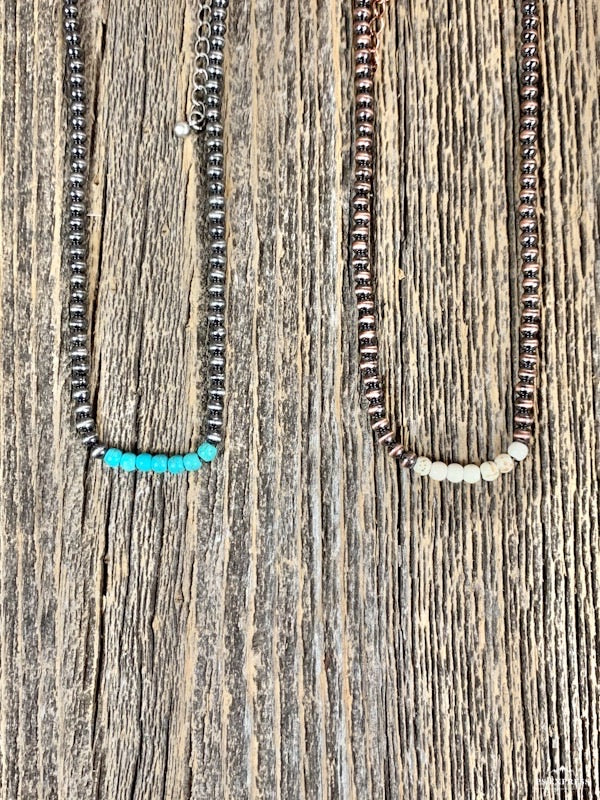 Navajo Pearl & Stone Choker