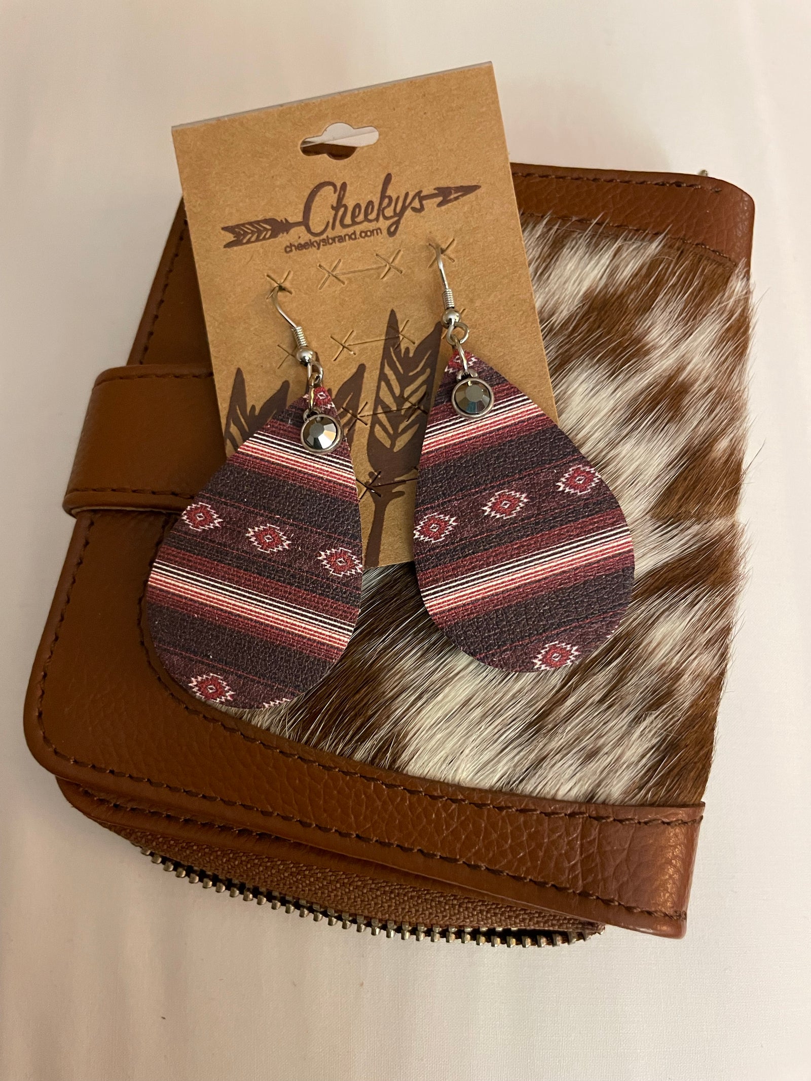 Purple Serape Earrings