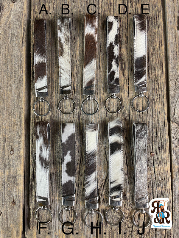 Cowhide Key Chain Loop