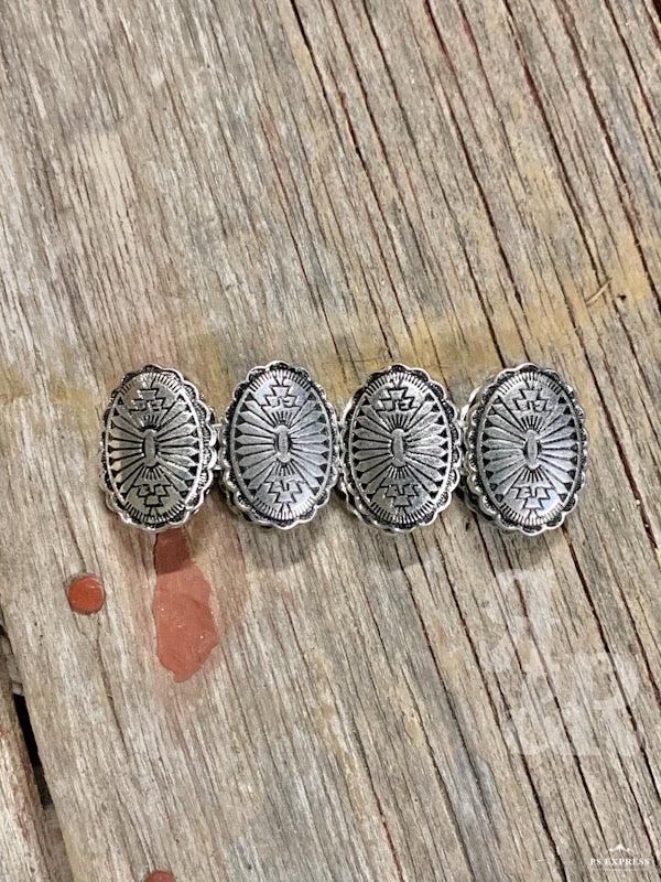 Aztec Oval Stretch Bracelet