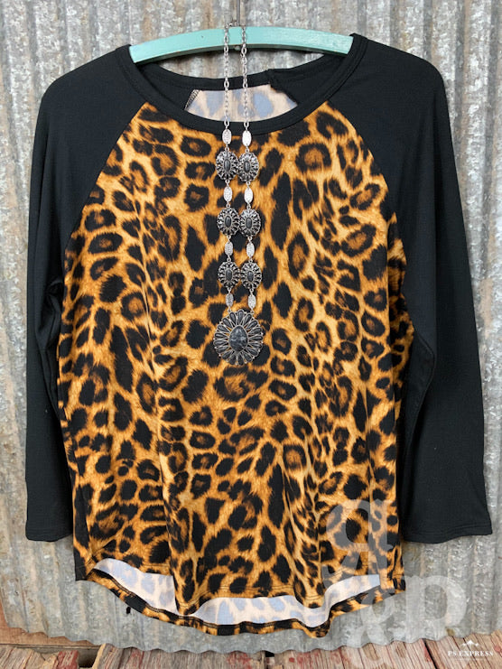 Leopard Baseball Shirt