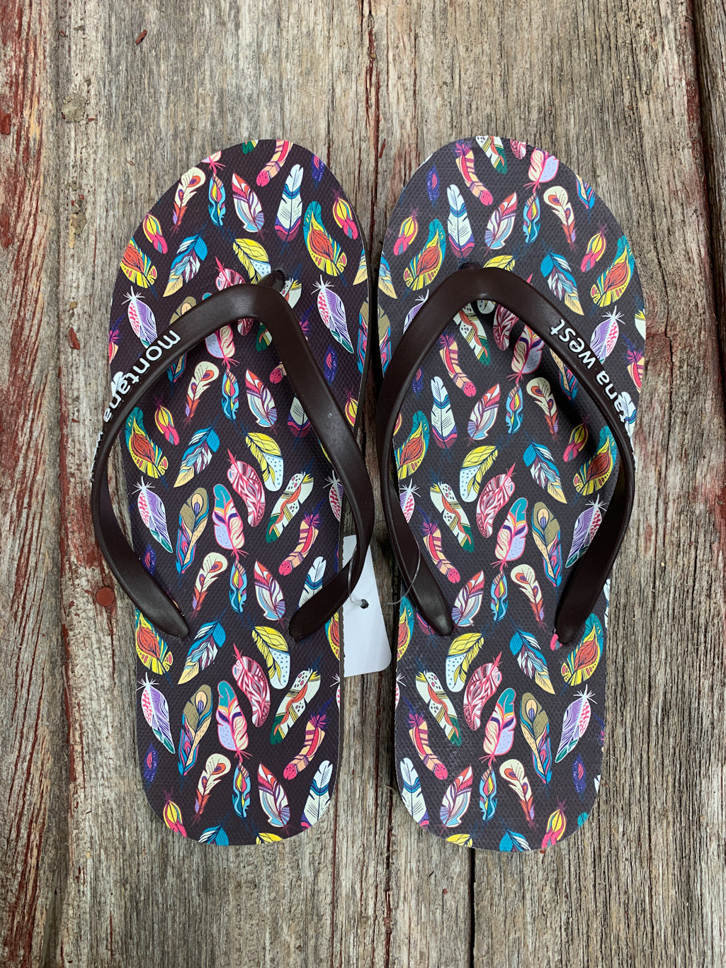 Feather Flip Flops