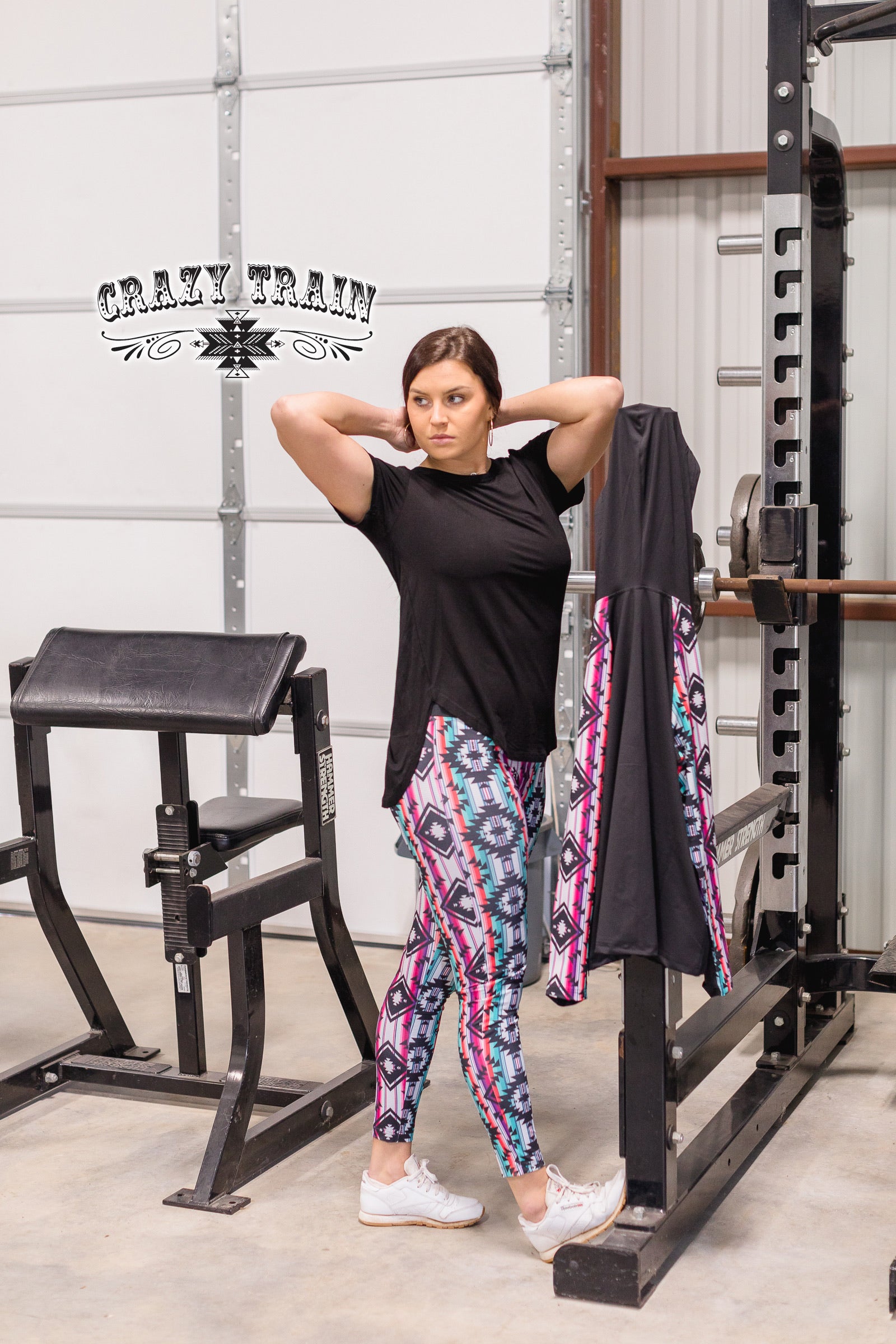 Crazy Train Rack And Roll Aztec Sports Bra - Ropes and Rhinestones