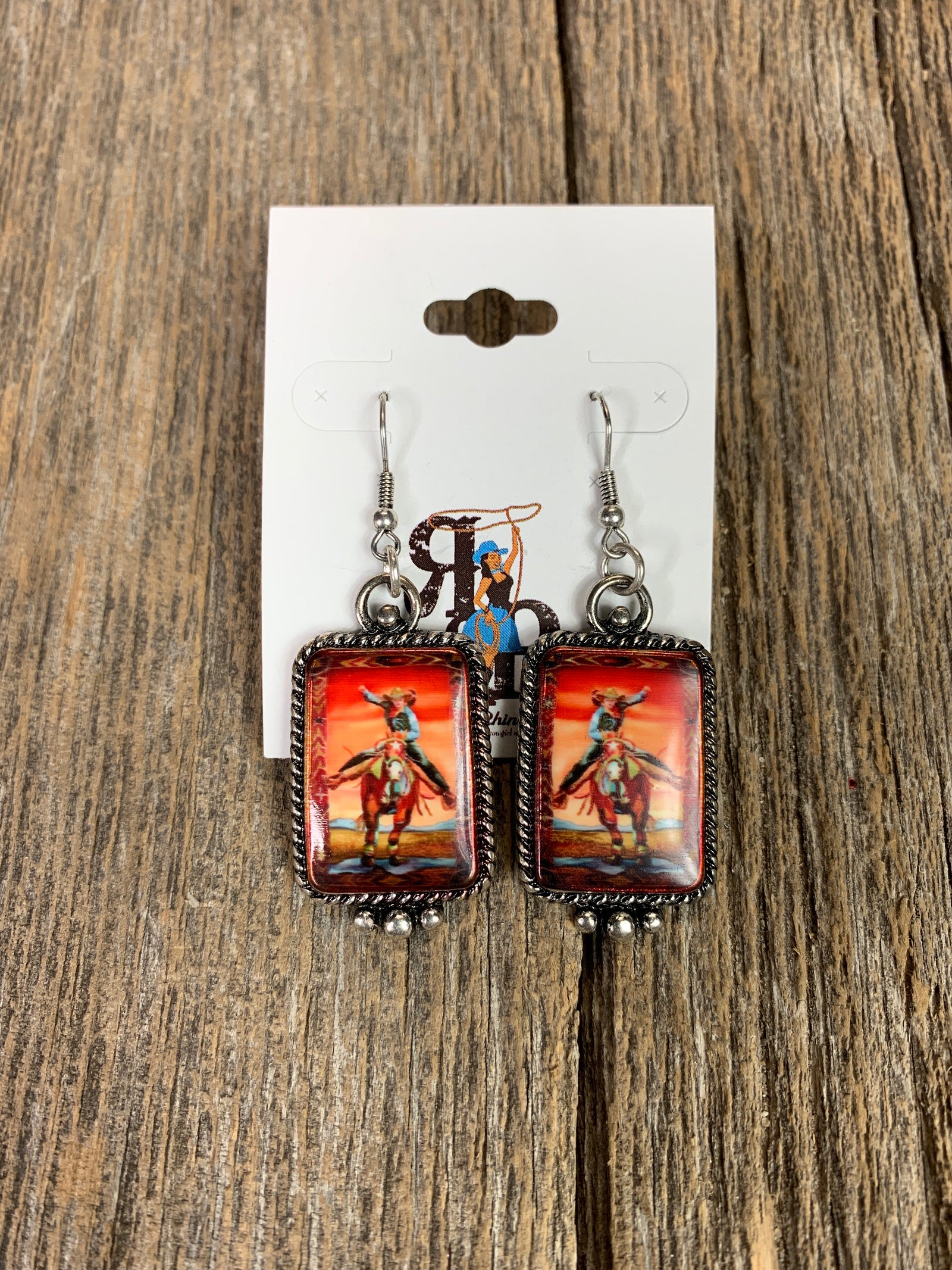 Ride Hard Cowgirl Earrings