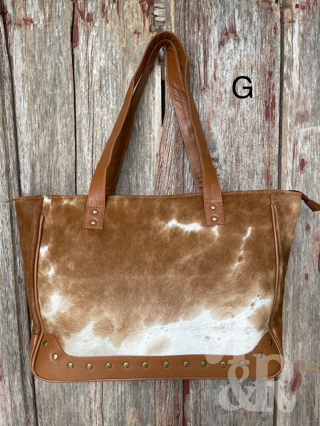 Cowhide Calamity Tote Bag