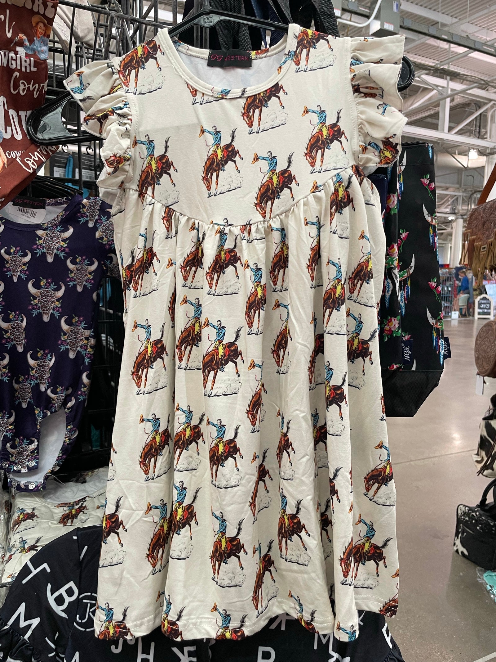 Vintage cowboy pearl dress