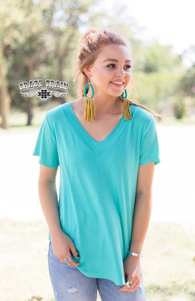 Cool Whip Top Turquoise