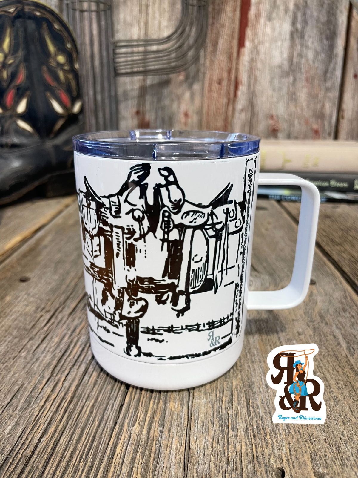 Saddles On The Fence Handle Cup