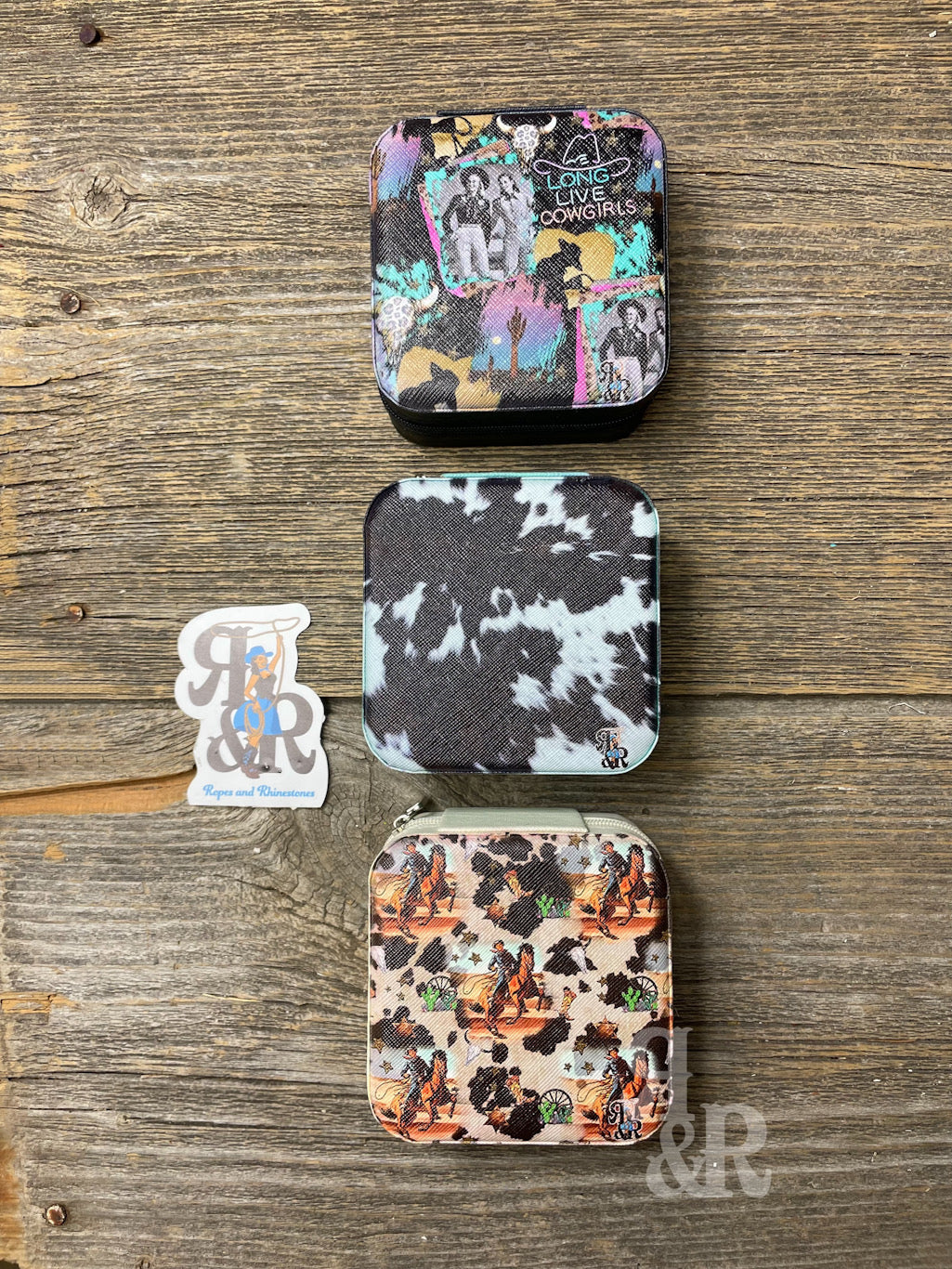 Western Print Jewelry Box