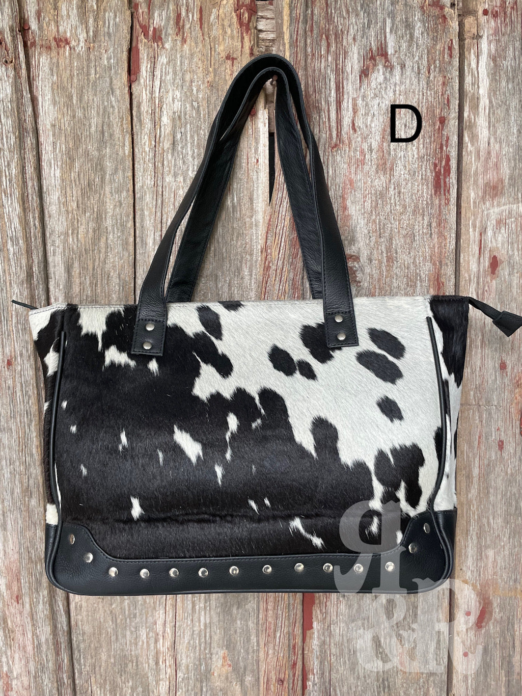 Cowhide Calamity Tote Bag