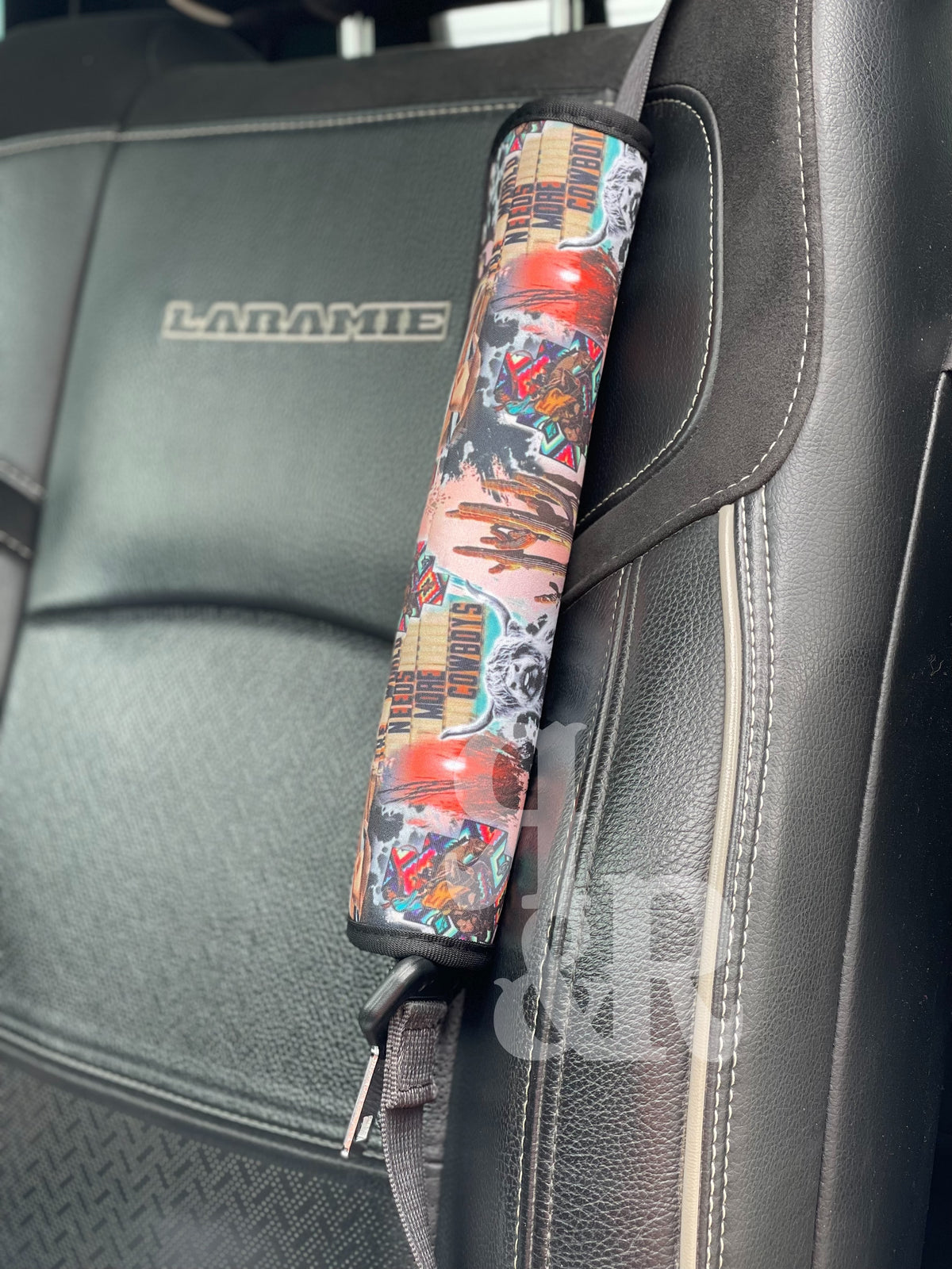 Western Print Seat Belt Cover