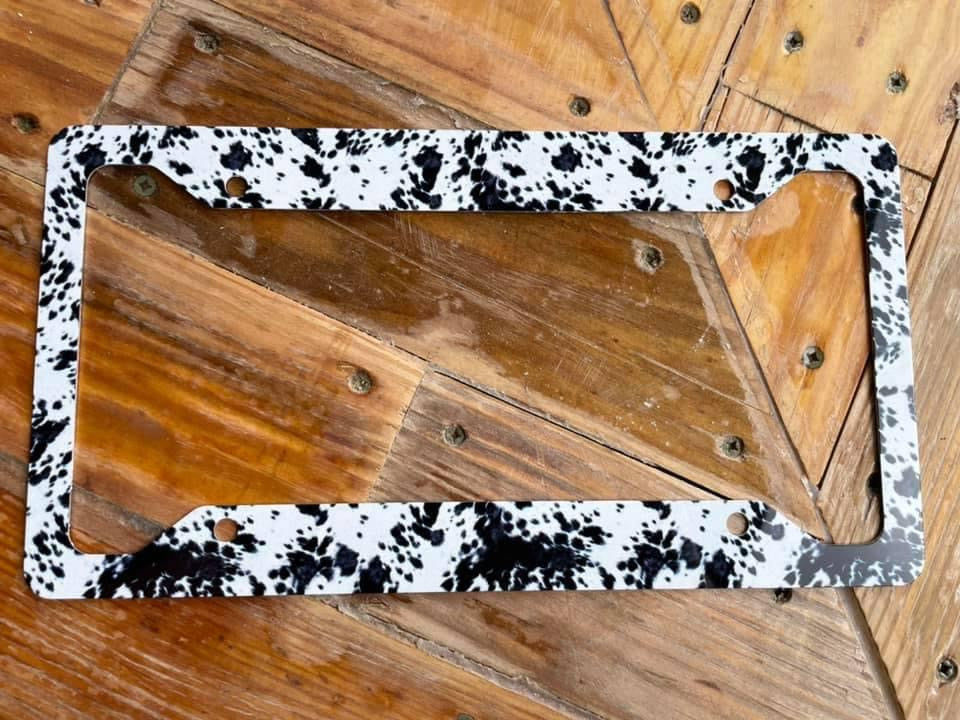 Western License Plate Frame