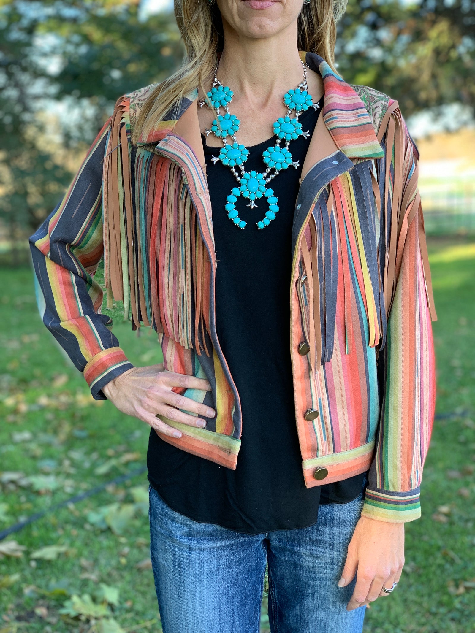 Serape Fringe Jacket