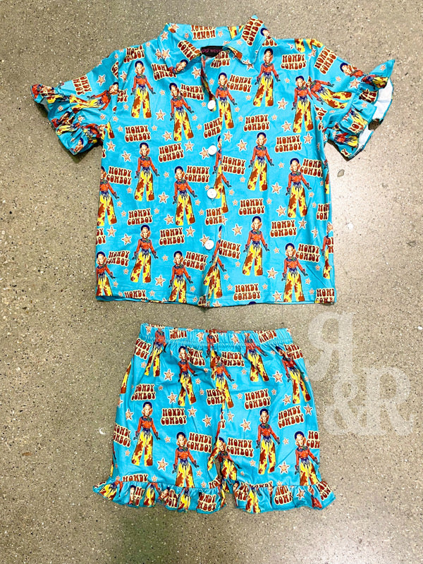 Girls cowgirl pajama set
