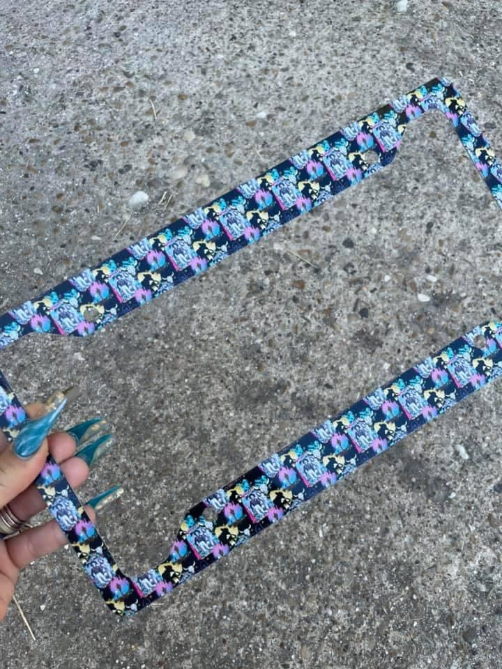 Western License Plate Frame