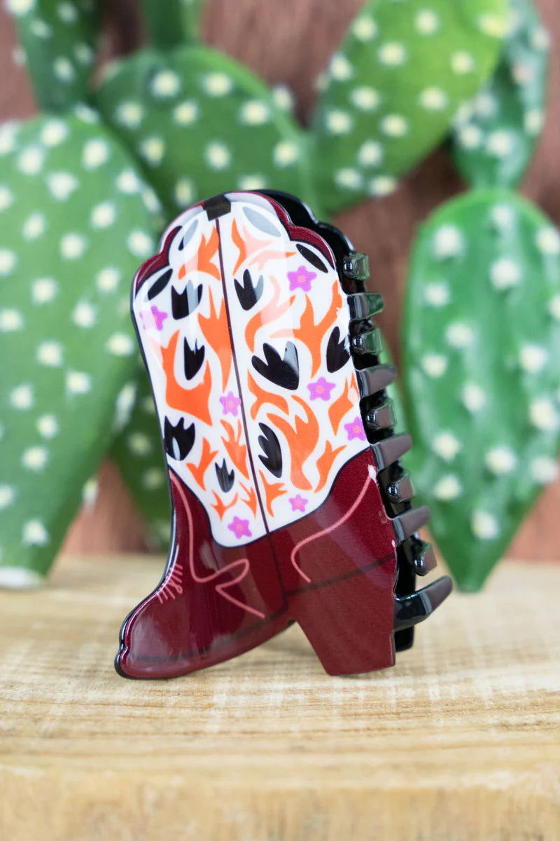 Cowboy Boot Hair Clip